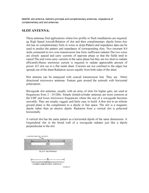 Antennas and Wave Propagation - Unit – 1 Antenna Basics: Introduction ...