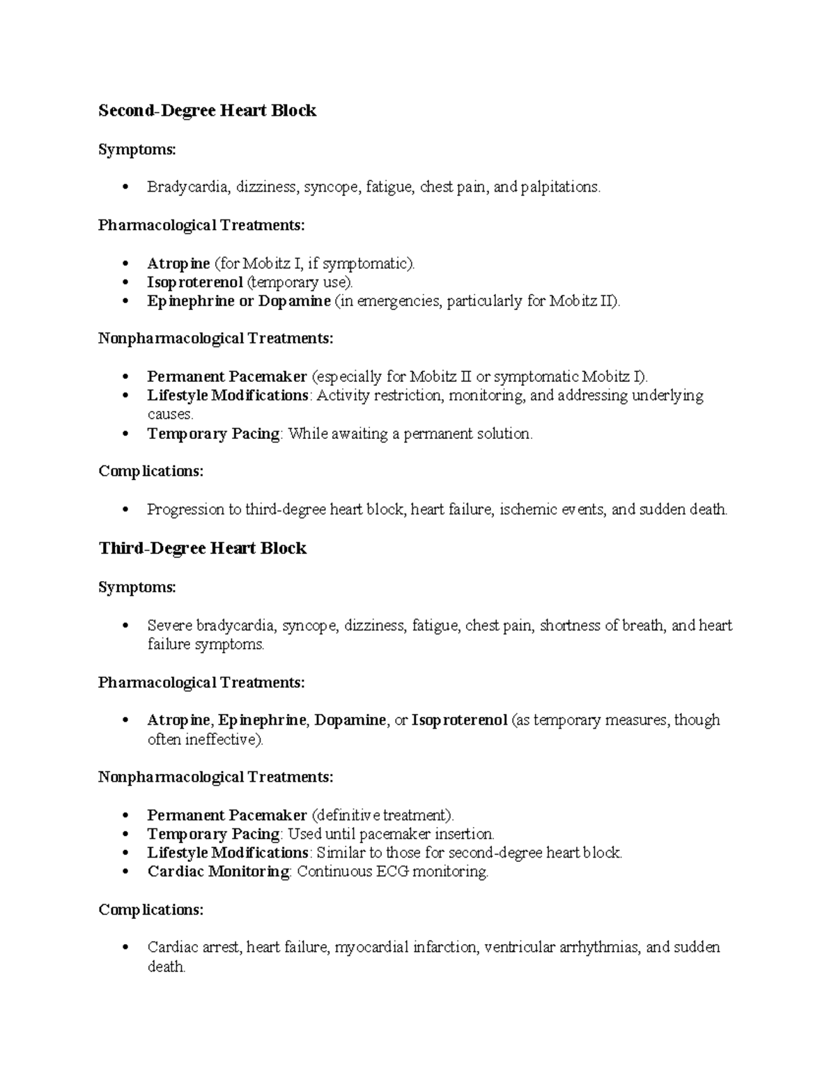 Heart Blcok - Second-Degree Heart Block Symptoms: Bradycardia ...