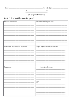 Cookery- Proposal Maraguinot - Name: Steven Maraguinot Gr. & Section ...
