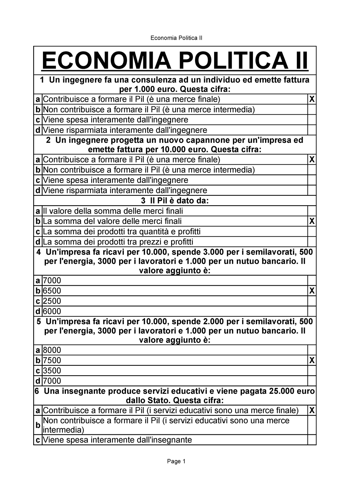 Economia Politica II-1 - ECONOMIA POLITICA II A Contribuisce A Formare ...