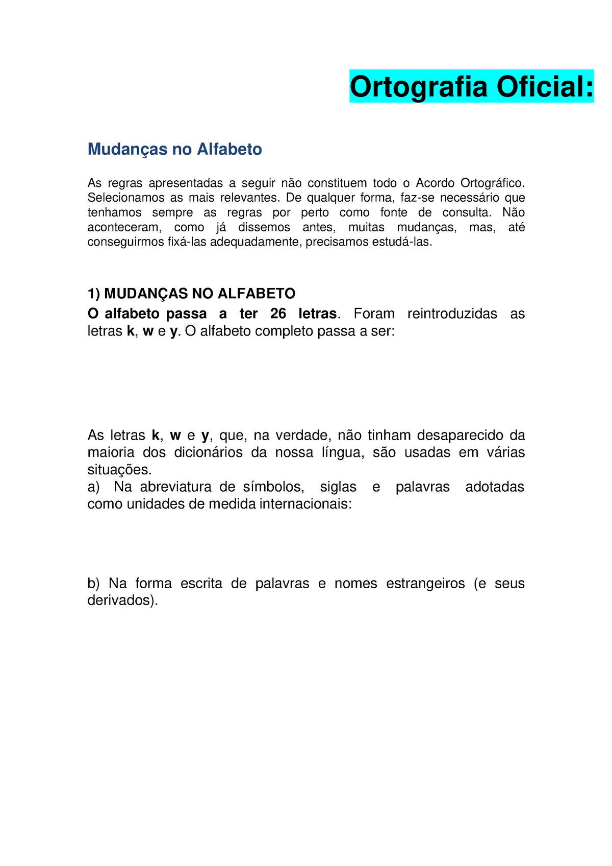 Ortografia Oficial