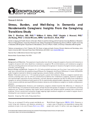 Sex and gender differences in caregiving burden experienced by family ...