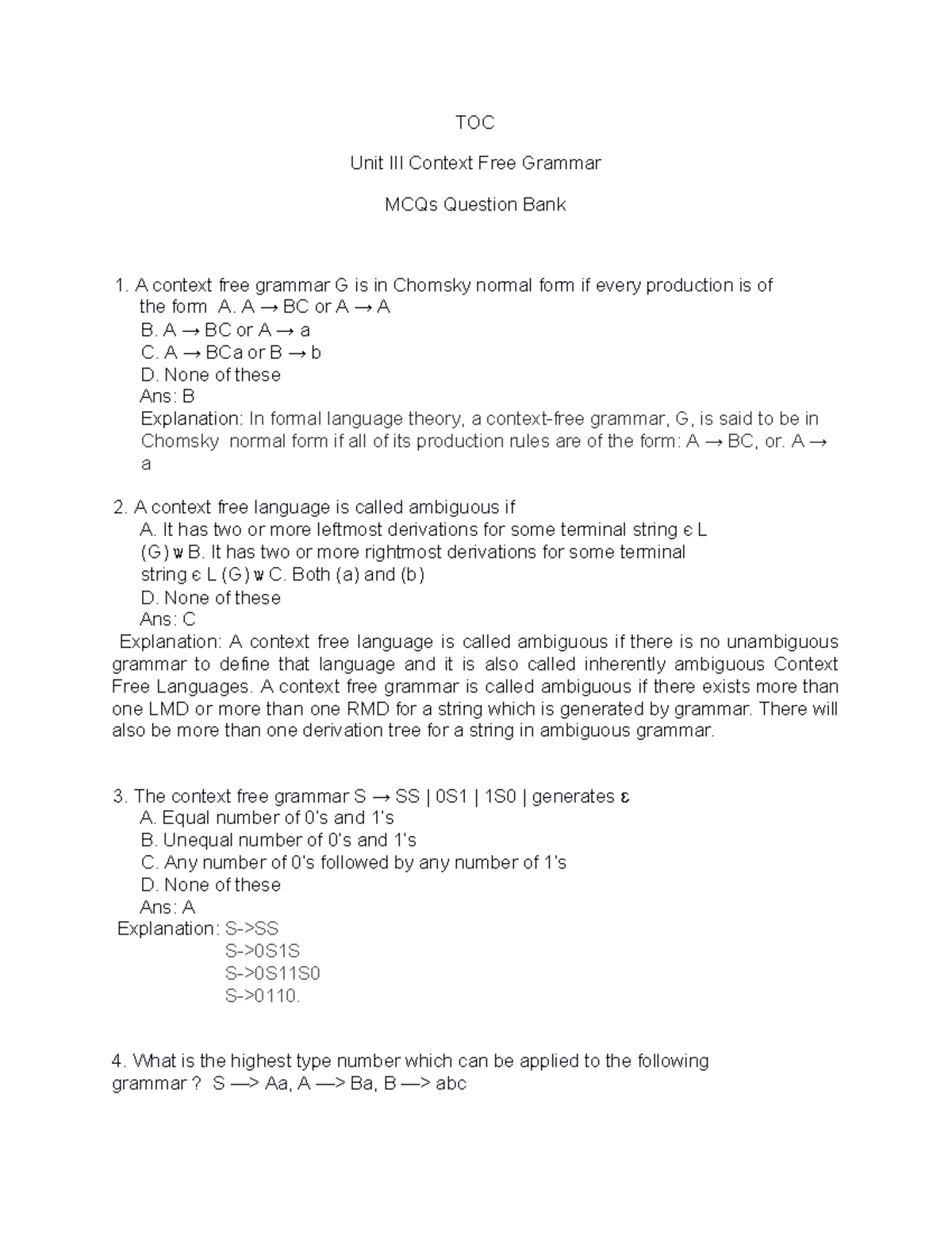 toc-unit-3-mcq-qb-bddb-toc-unit-iii-context-free-grammar-mcqs