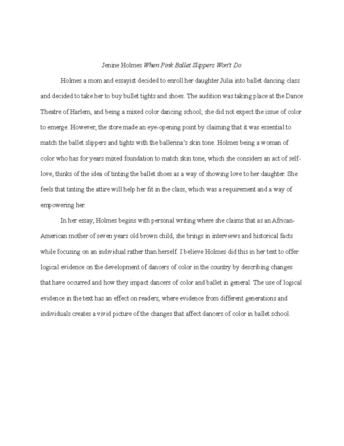 Author Tint Daughter's Ballet Shoes Jenine Holmes When Pink Ballet