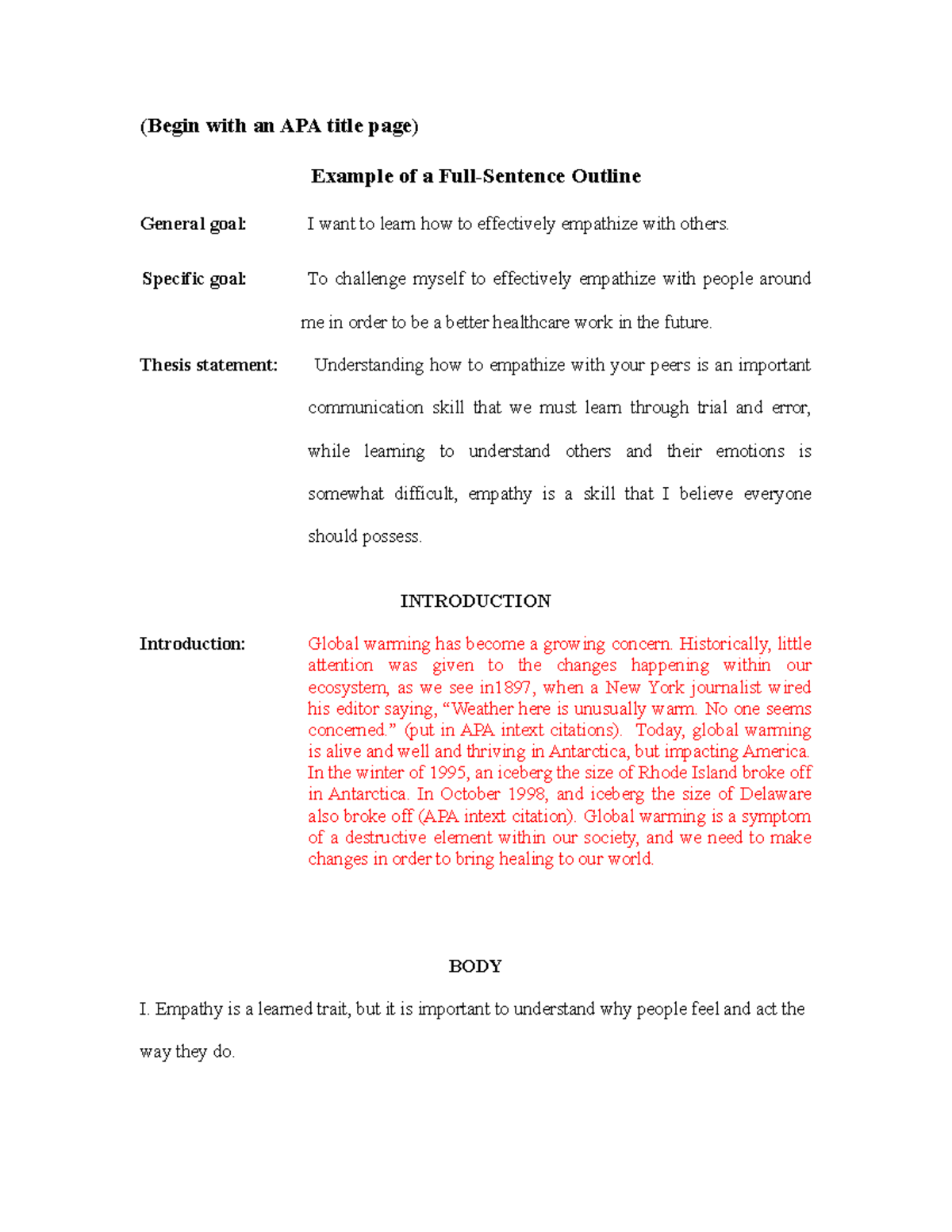 Week 5 Assignment Template - (Begin with an APA title page) Example of ...
