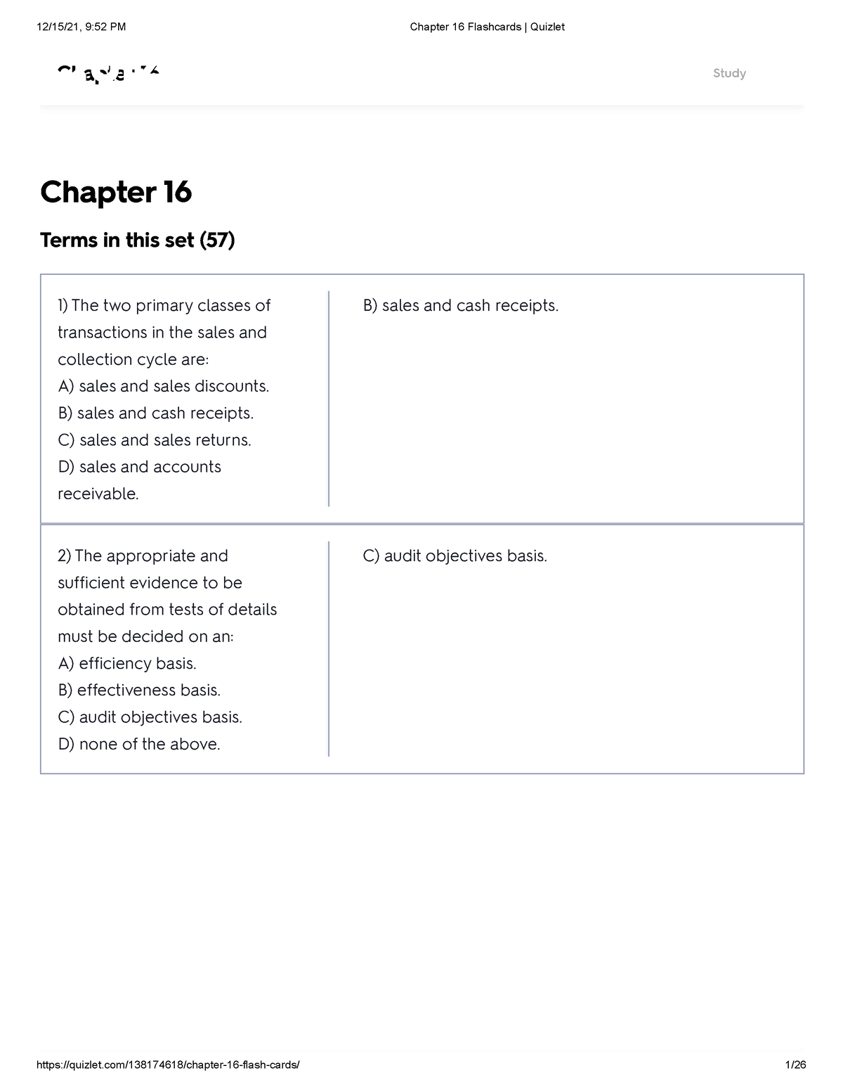 Chapter 16 Flashcards Quizlet - Accounting - Studocu