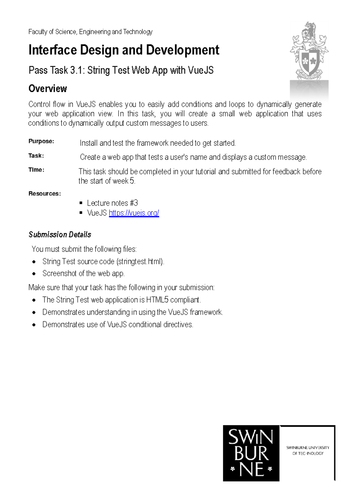 AAAAAAAAAAAAAAAA Faculty of Science, Engineering and Technology