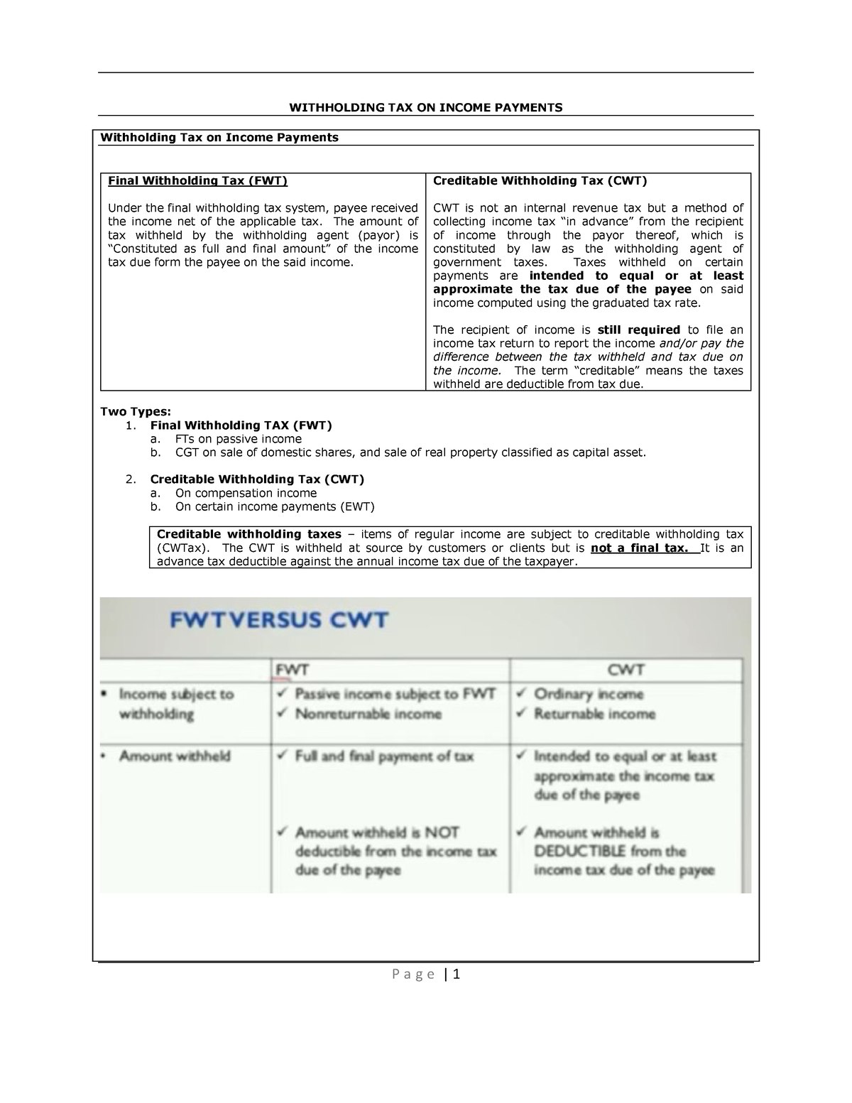 Withholding Tax: Understanding Part XIII And Its Implications