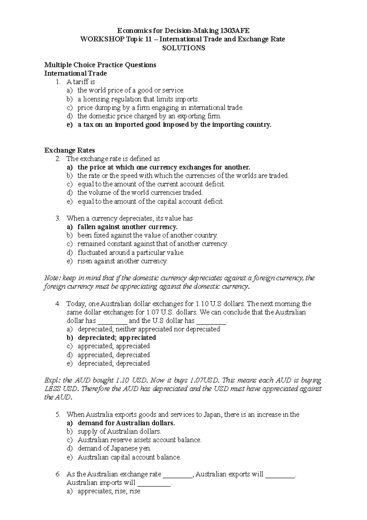 Topic 11 – International Trade and Exchange Rate - Economics for ...