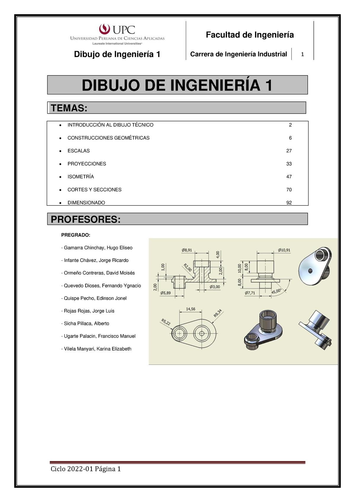 Manual Dibujo De Ingeniería 1 Ciclo 2022 01 - Dibujo De Ingeniería 1 ...