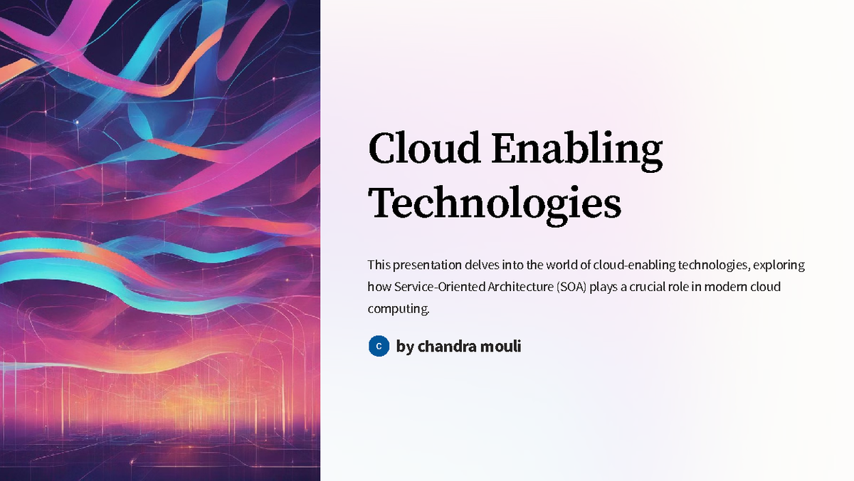 Cloud-Enabling-Technologies - Cloud Enabling Technologies This ...