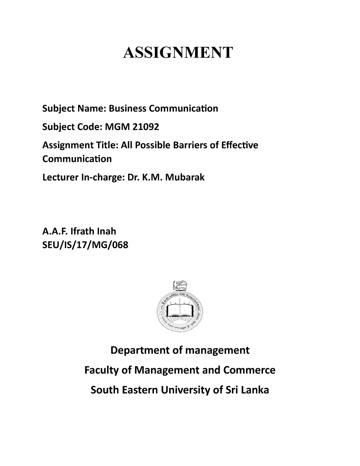 business communication assignment questions and answers