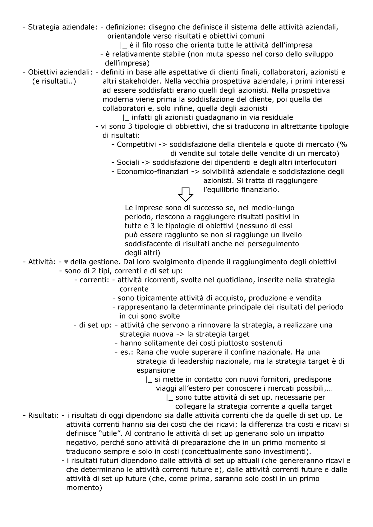 Riassunto - Completo - Schema Riassuntivo Del Corso - Strategie E ...