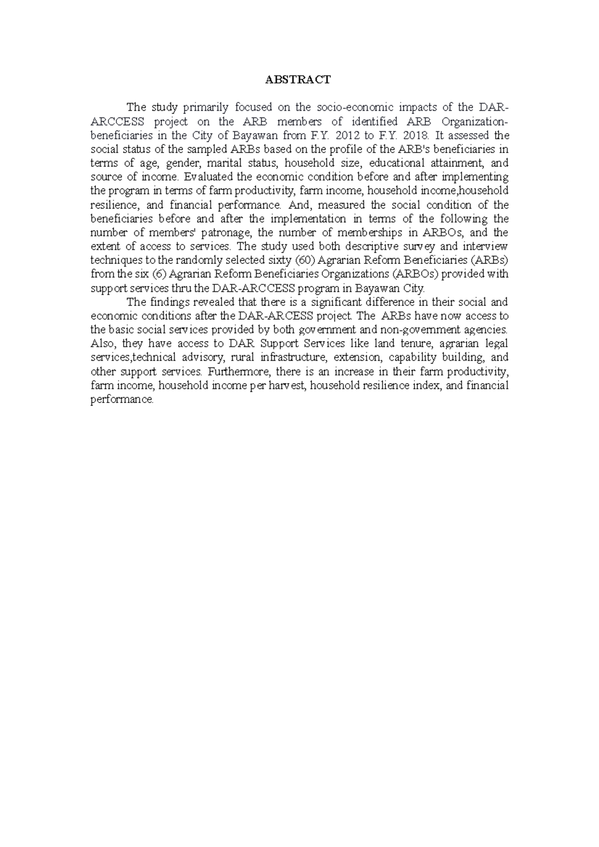 Abstract reyn - Financial performance is a subjective measure of how ...
