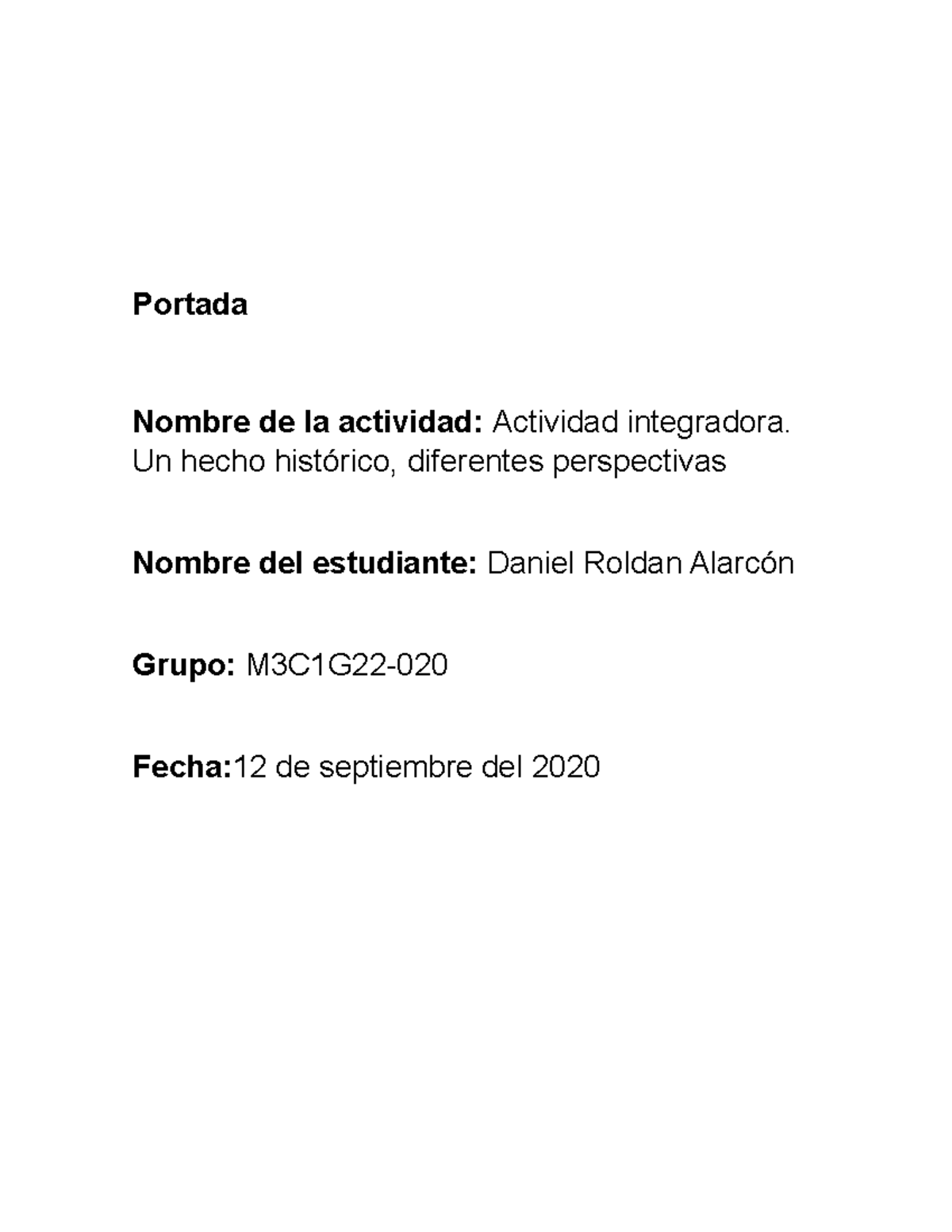 Roldanalarcon Daniel M03S1AI1 - Portada Nombre De La Actividad ...