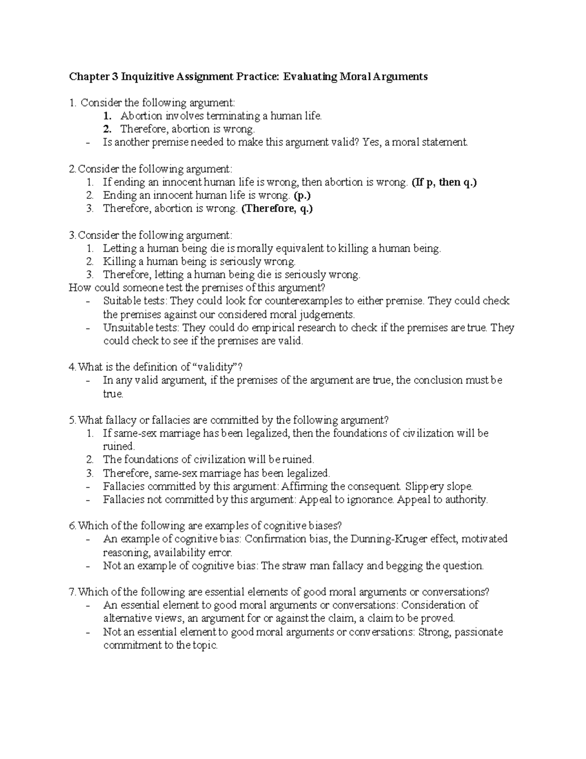 Chapter 3 Inquizitive Assignment Practice - Chapter 3 Inquizitive ...