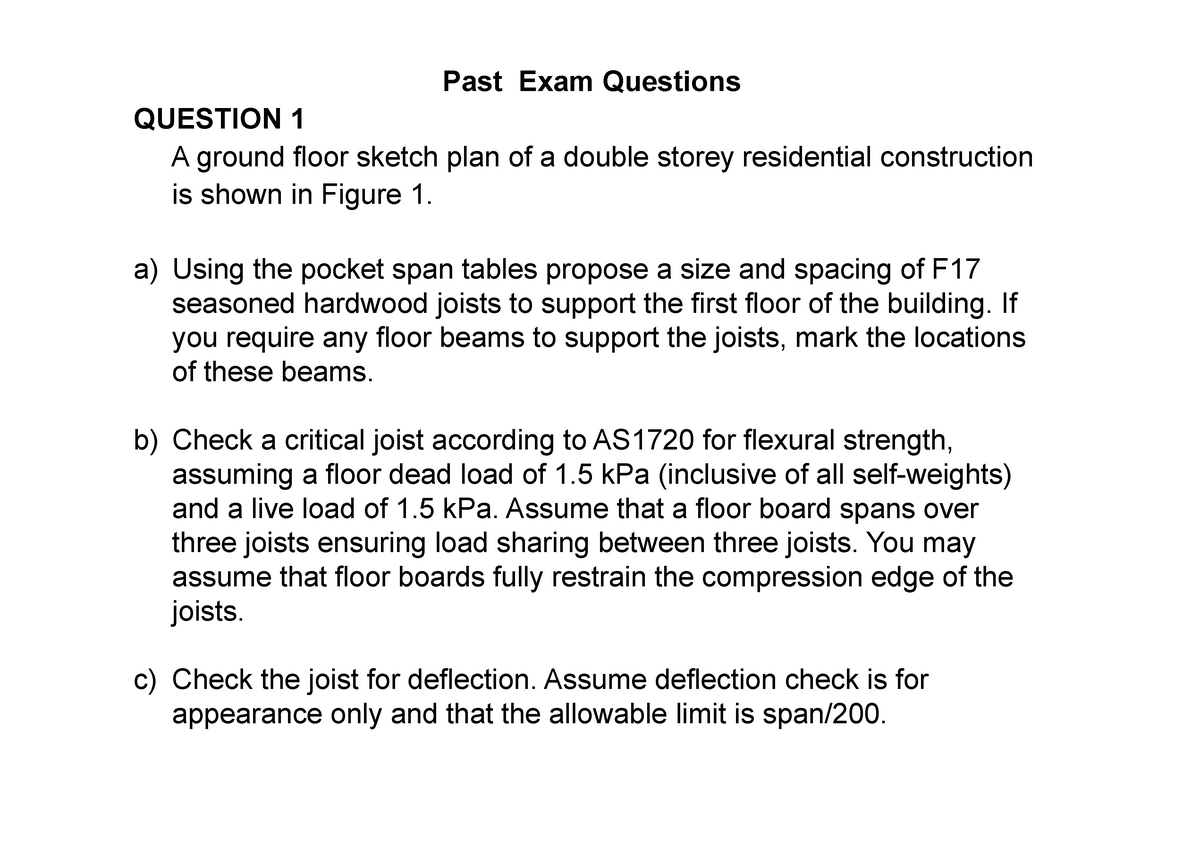 Past Exam Questions Pastexam Cive1179 Steel Structures 1