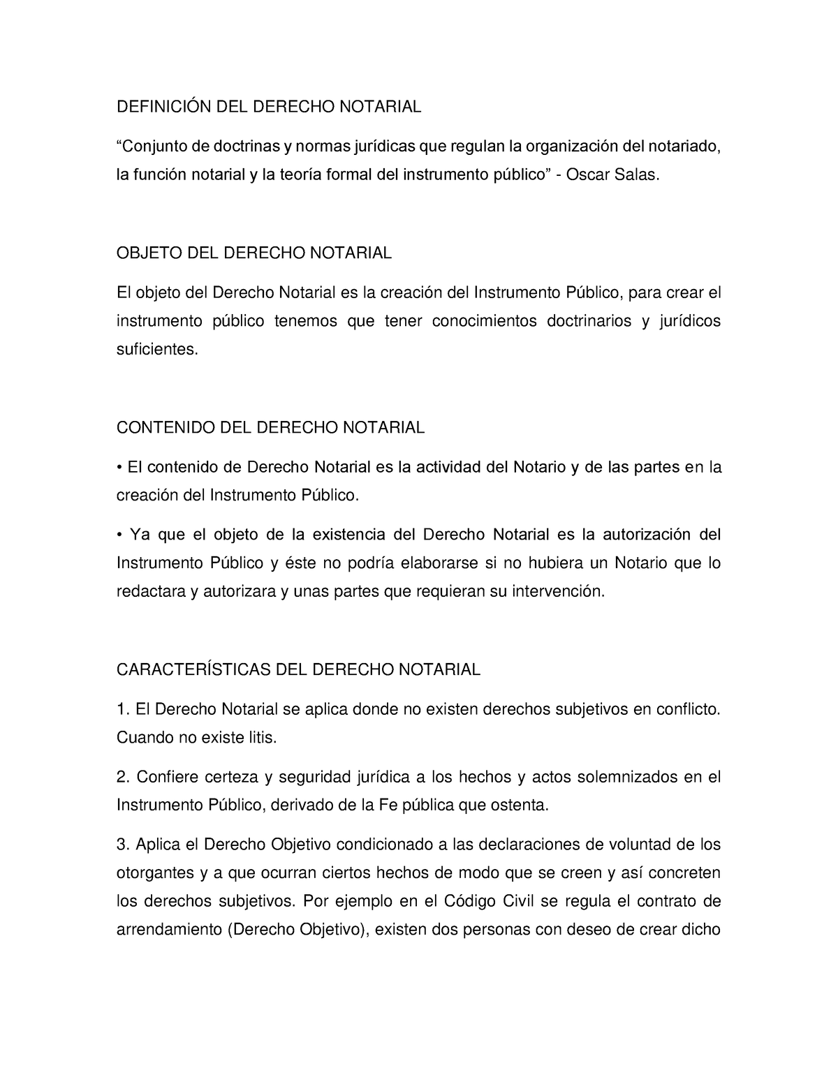 Contenido Derecho Notarial Pdf DefiniciÓn Del Derecho Notarial “conjunto De Doctrinas Y Normas 2059