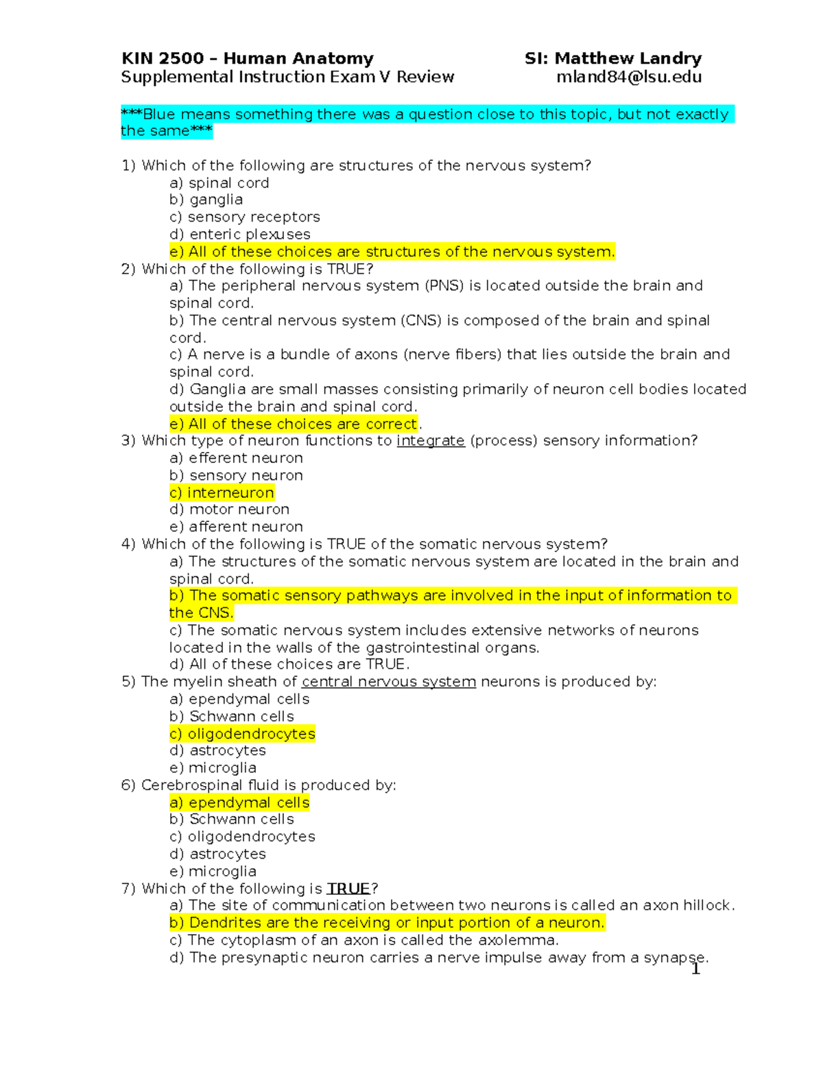 Exam Six SI Review Study Guide Madison;s - Supplemental Instruction ...