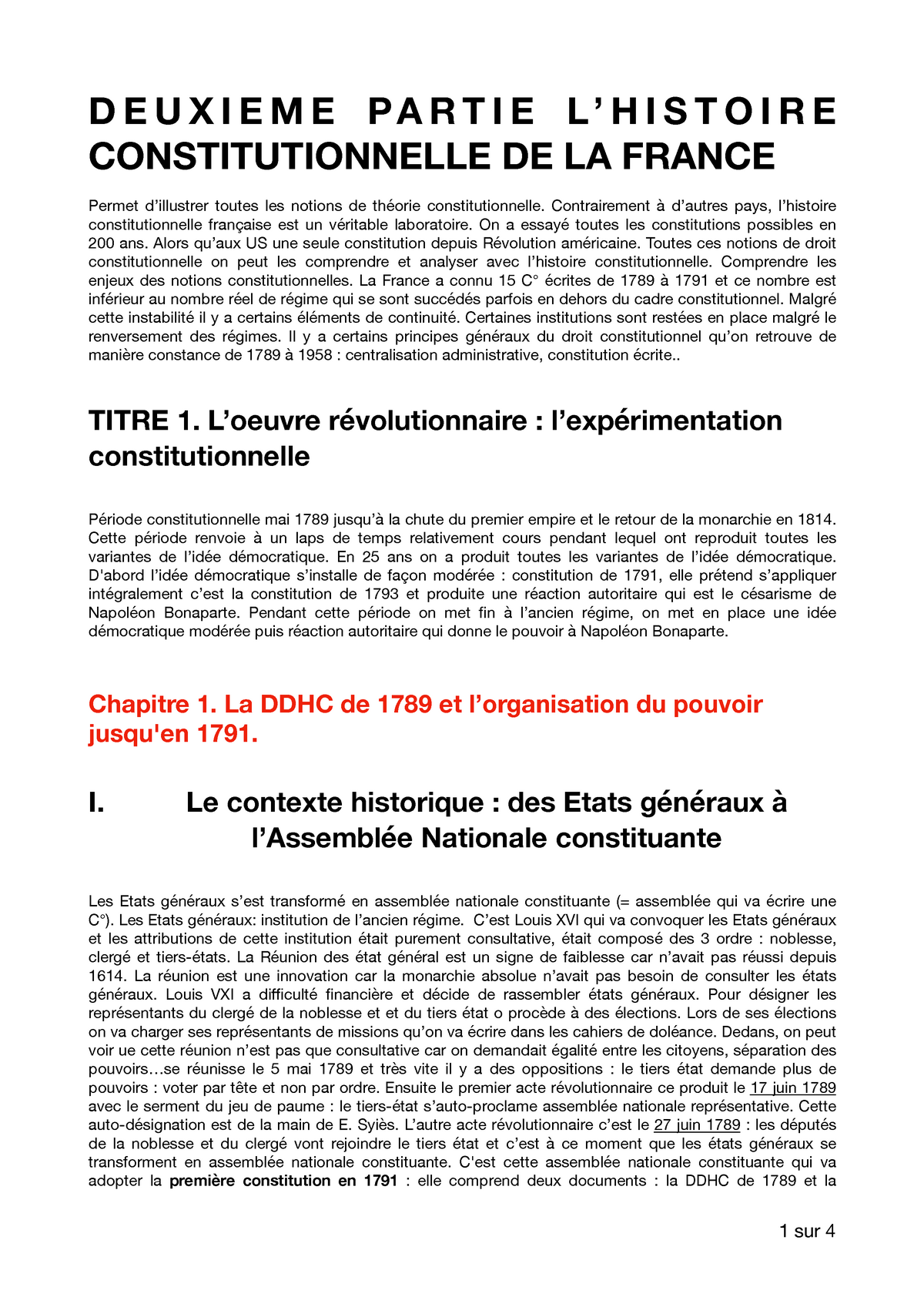 Pdf Lhistoire Constitutionnelle De La France Cours 2 - 