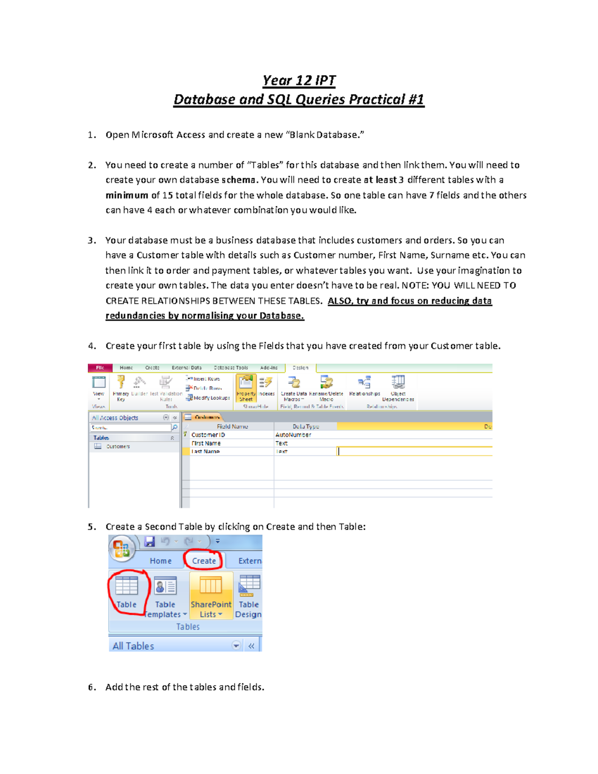 How to create SQL queries - Year 12 IPT Database and SQL Queries ...