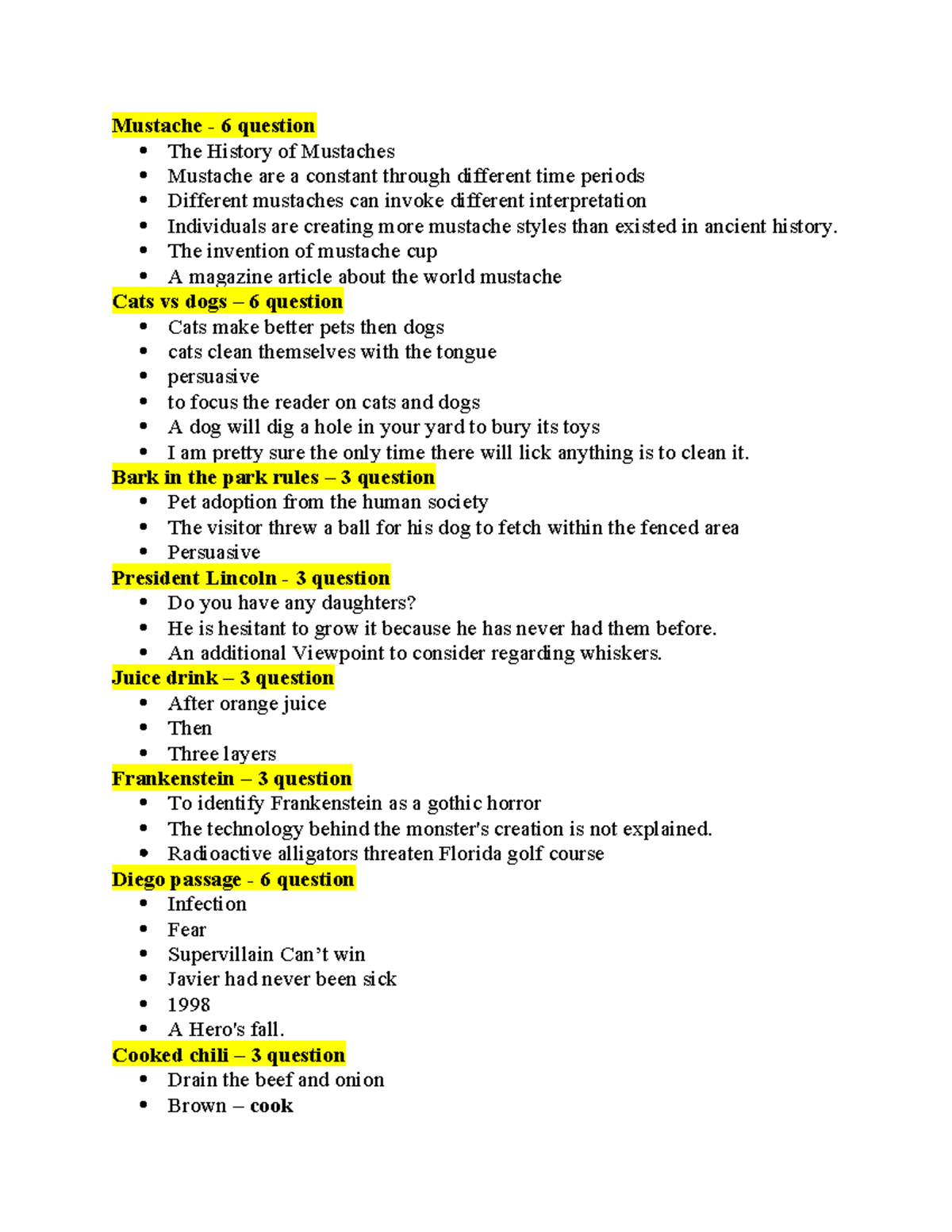 TEAS 6 Nursing-1 - Mustache - 6 question The History of Mustaches ...