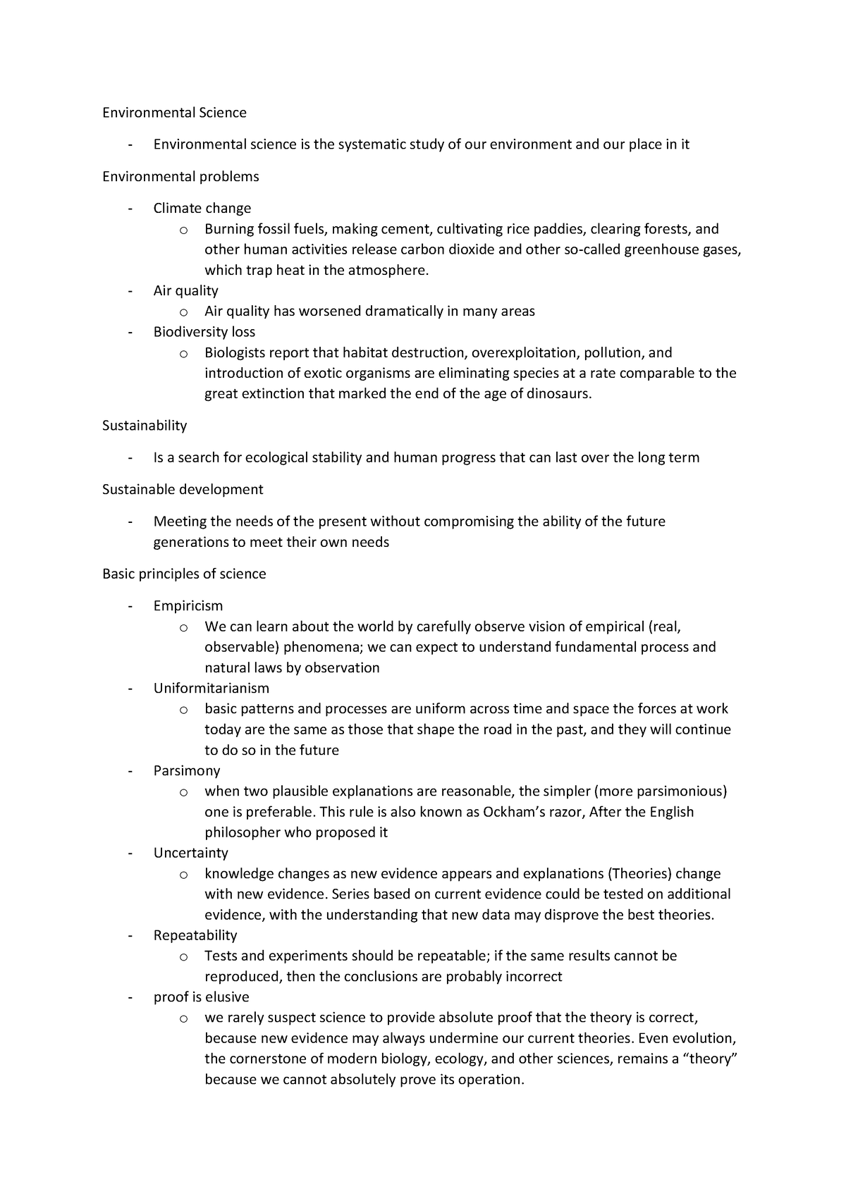 Environmental-science - Environmental Science Environmental Science Is 