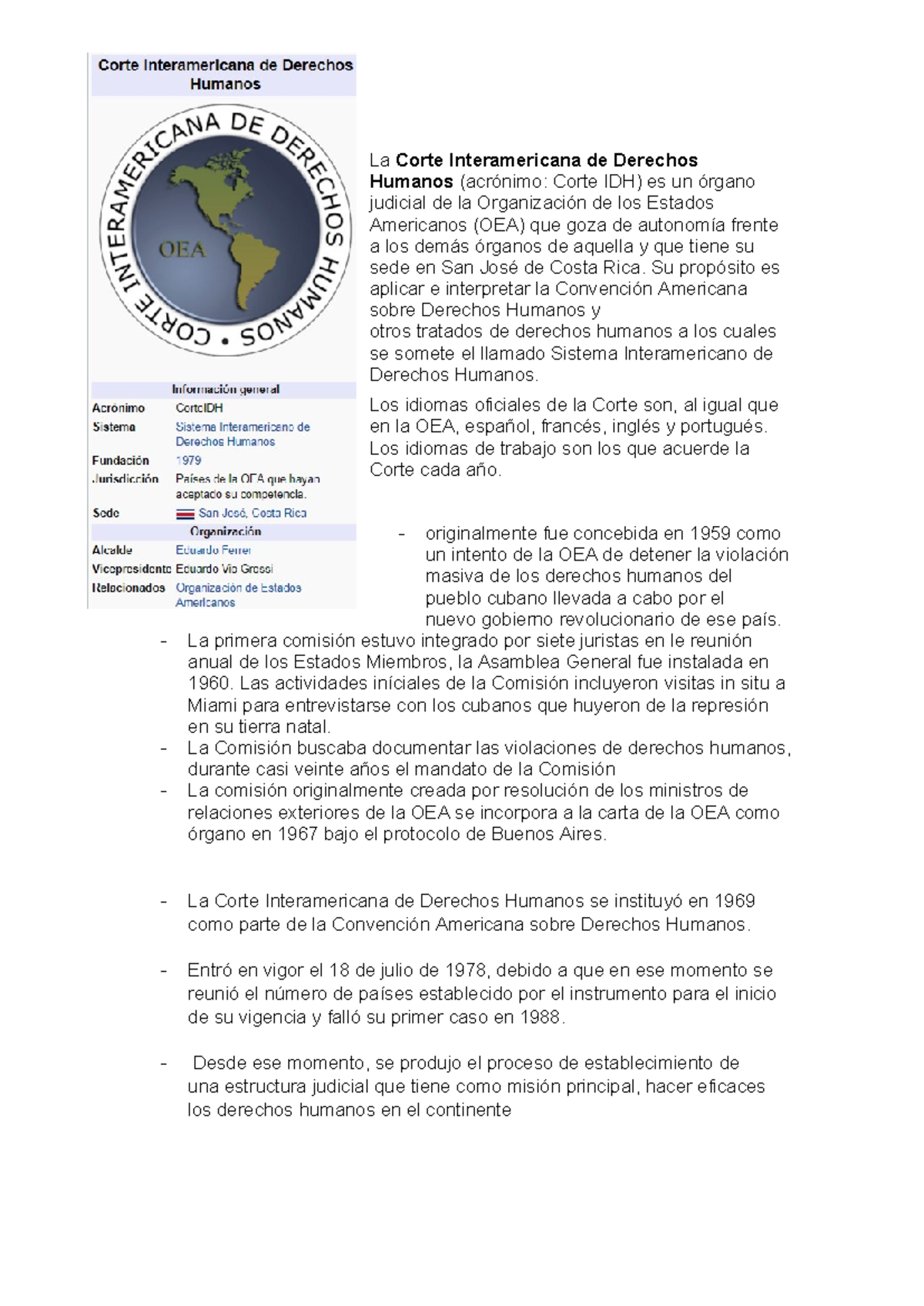 Expo Corte IDH - Constitucion - La Corte Interamericana de Derechos ...