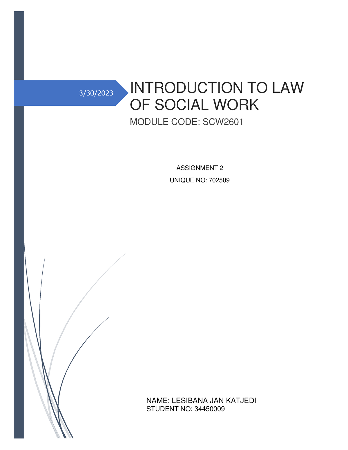 room assignment of social work 2023