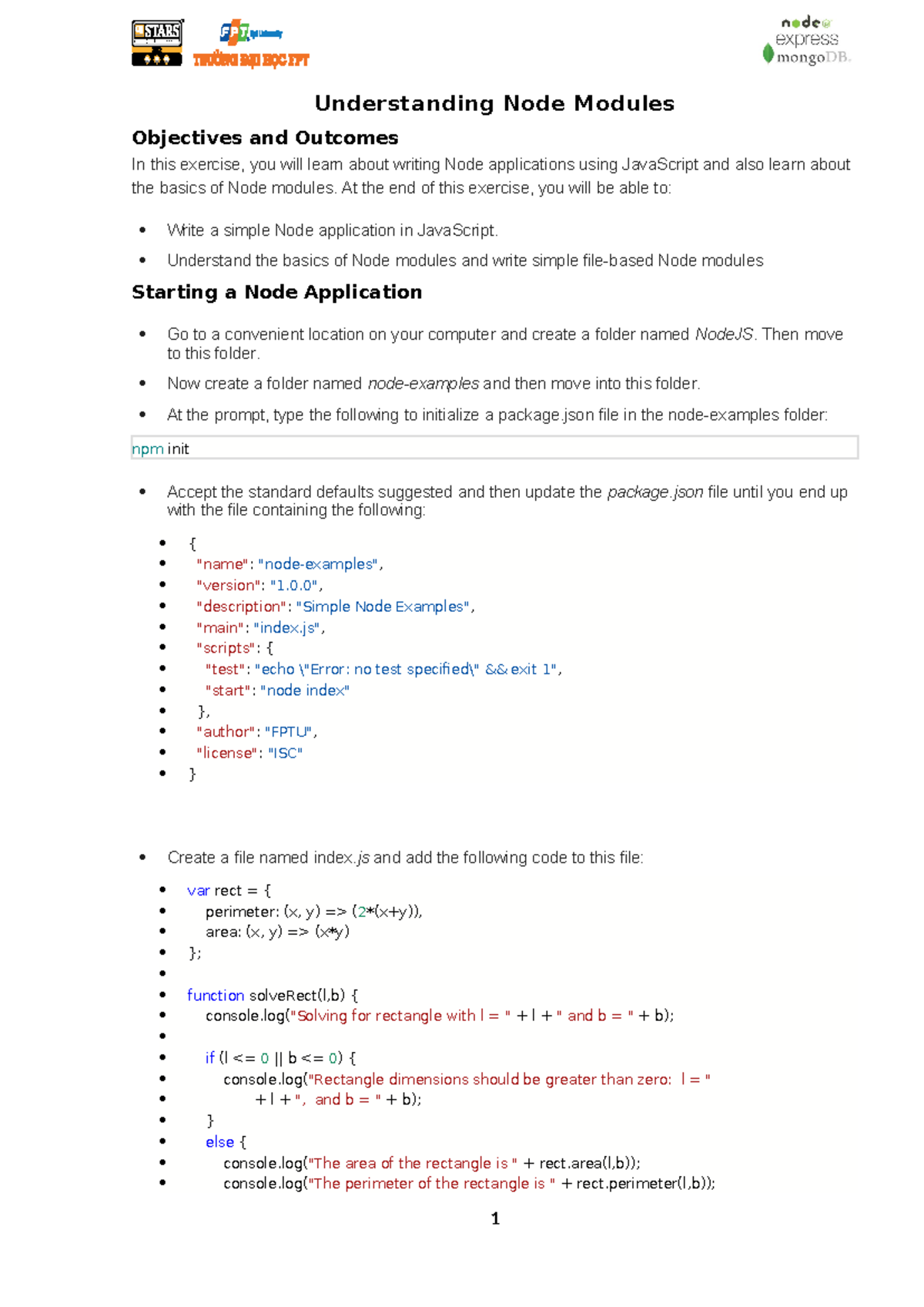 Exercise 2 - Understanding Node module - Understanding Node Modules ...