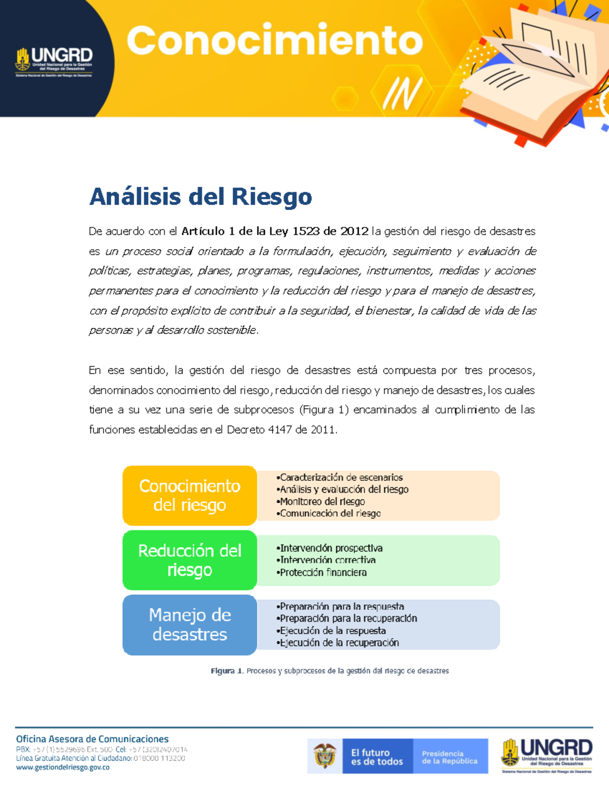 Conocimiento In Analisis del Riesgo - Análisis del Riesgo De acuerdo ...