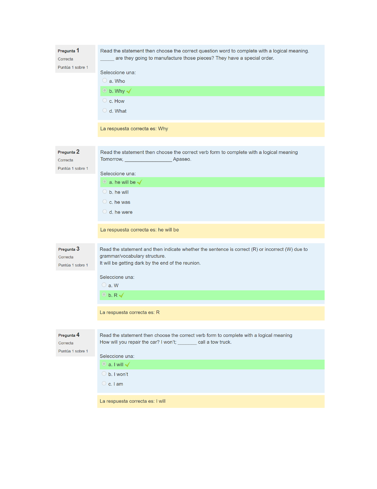 assignment 1 questionnaire unit 1 idioma extranjero iv v1