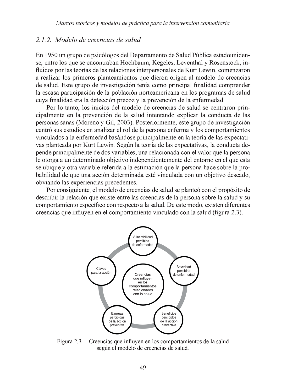5. Modelo Creencias DE Salud - Marcos teóricos y modelos de práctica para  la intervención - Studocu