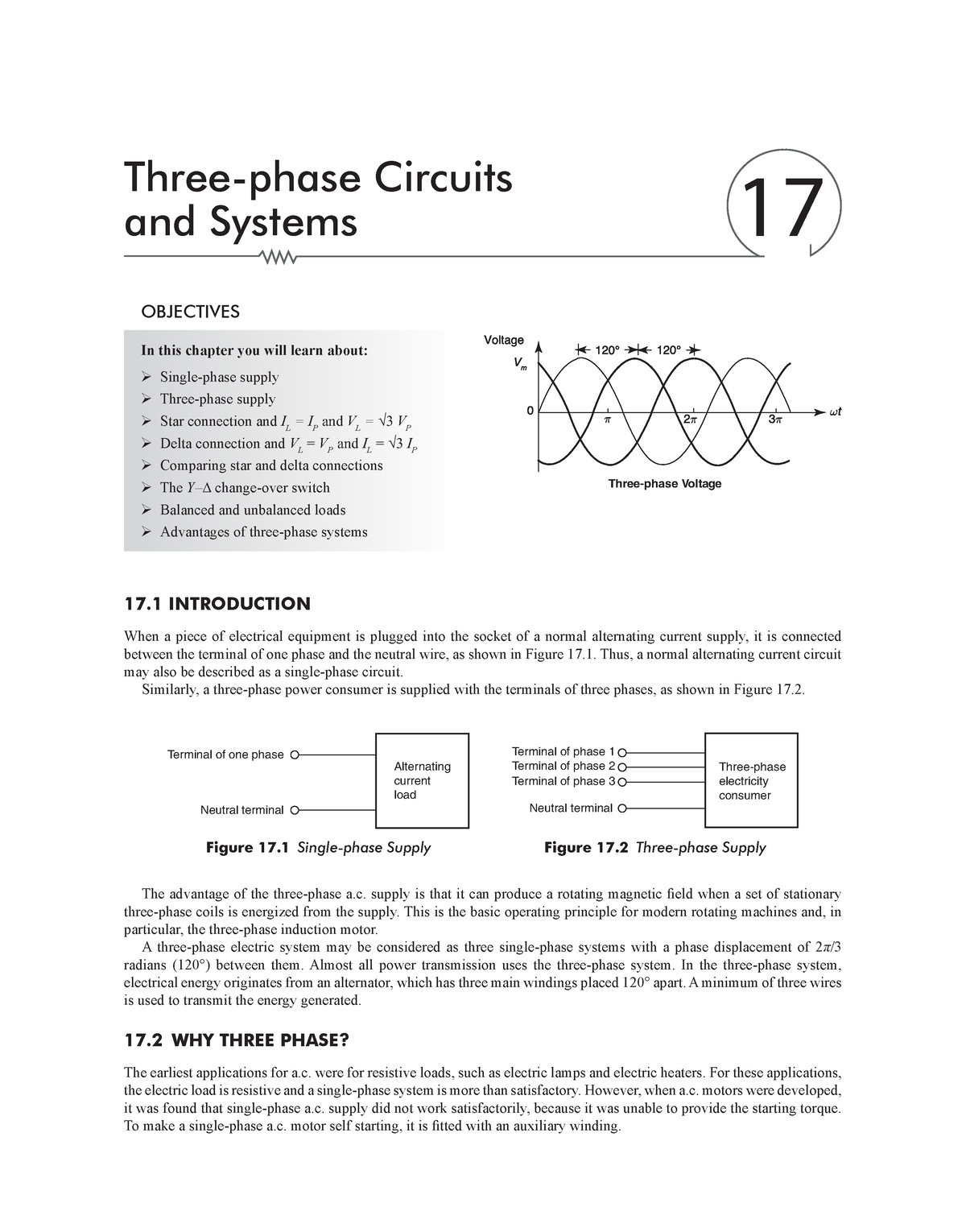 Module 17 - Notes - Three-phase Circuits And Systems 17 OBJECTIVES ...