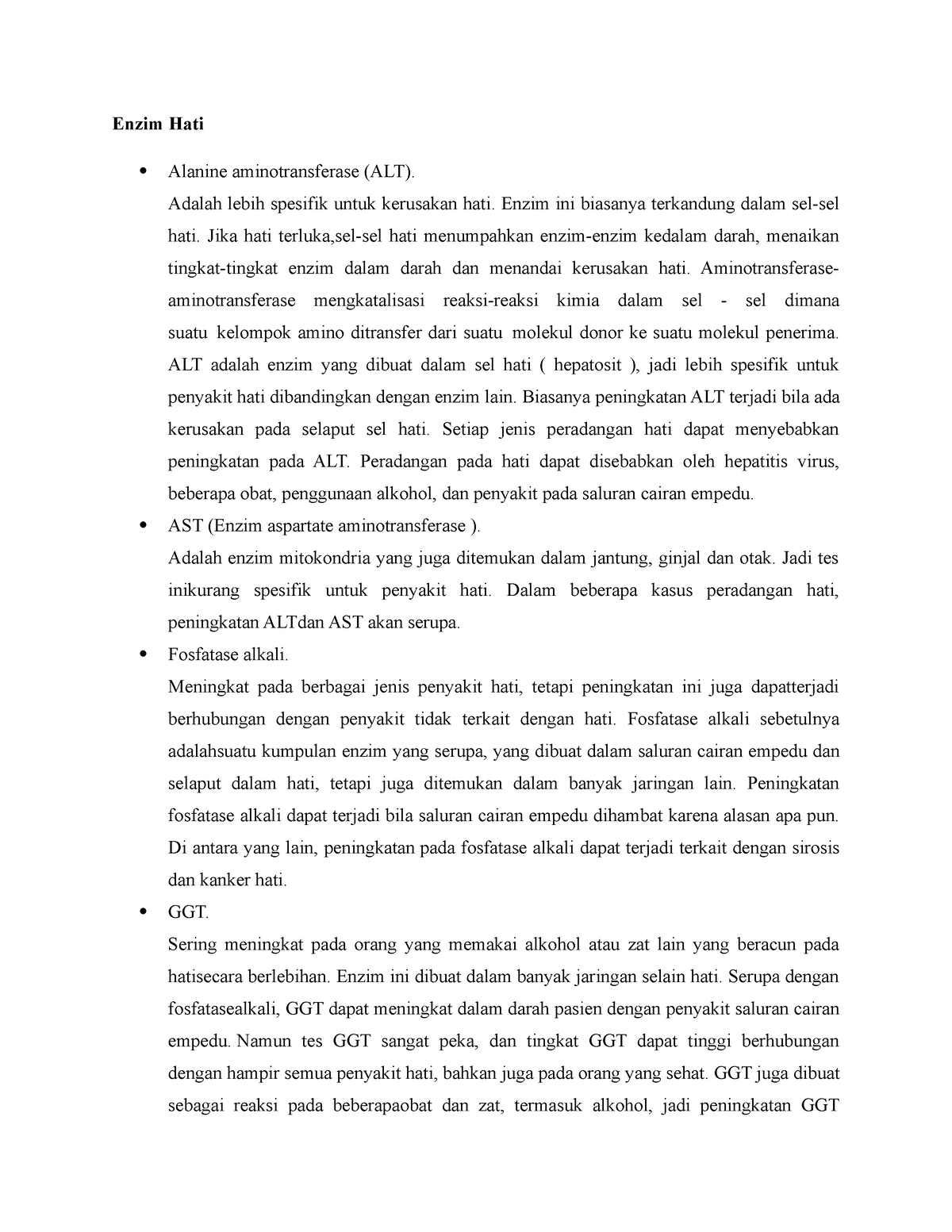 Enzim Hati - Enzim Hati Alanine Aminotransferase (ALT). Adalah Lebih ...