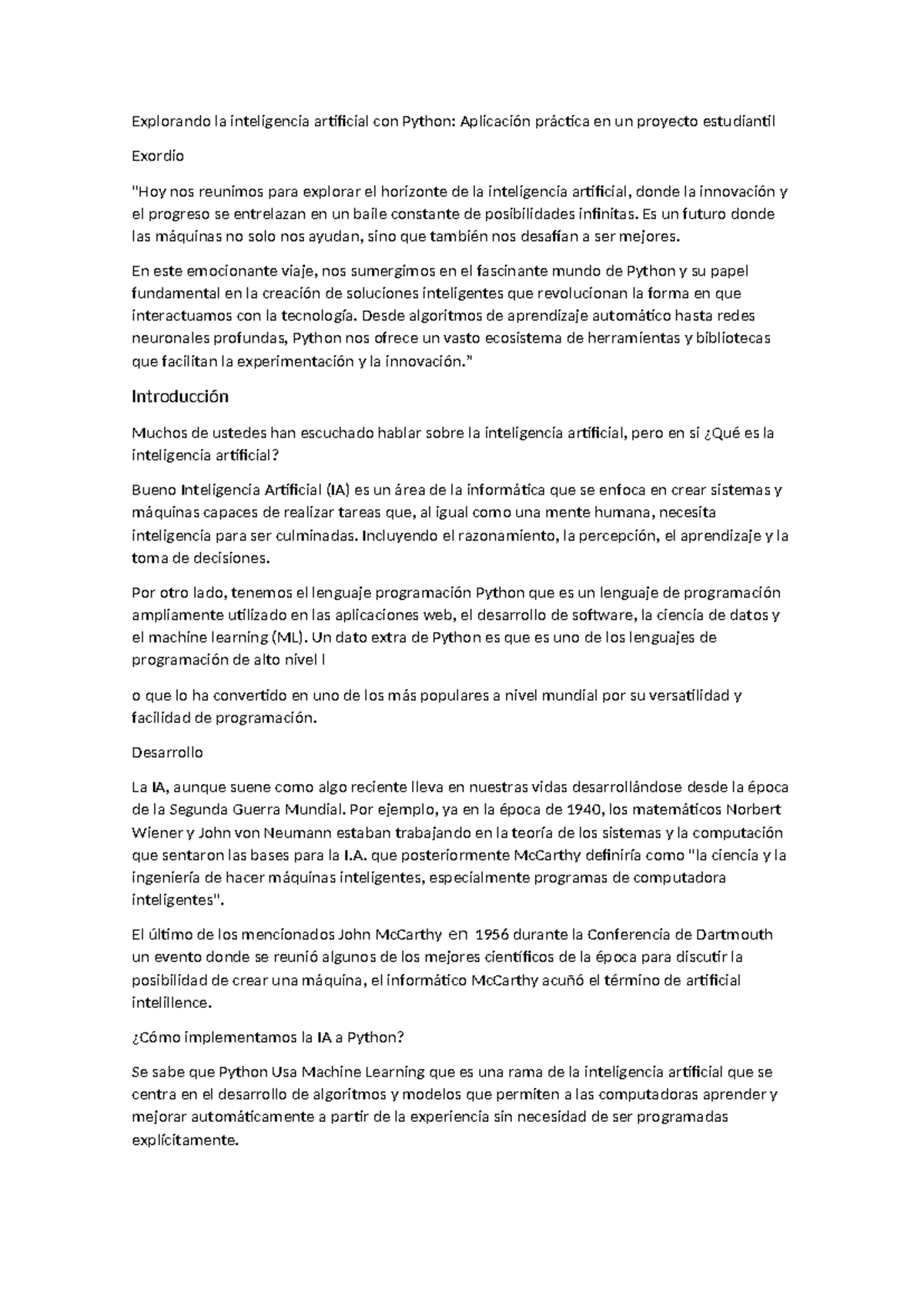 Explorando la inteligencia artificial con Python - Es un futuro donde ...