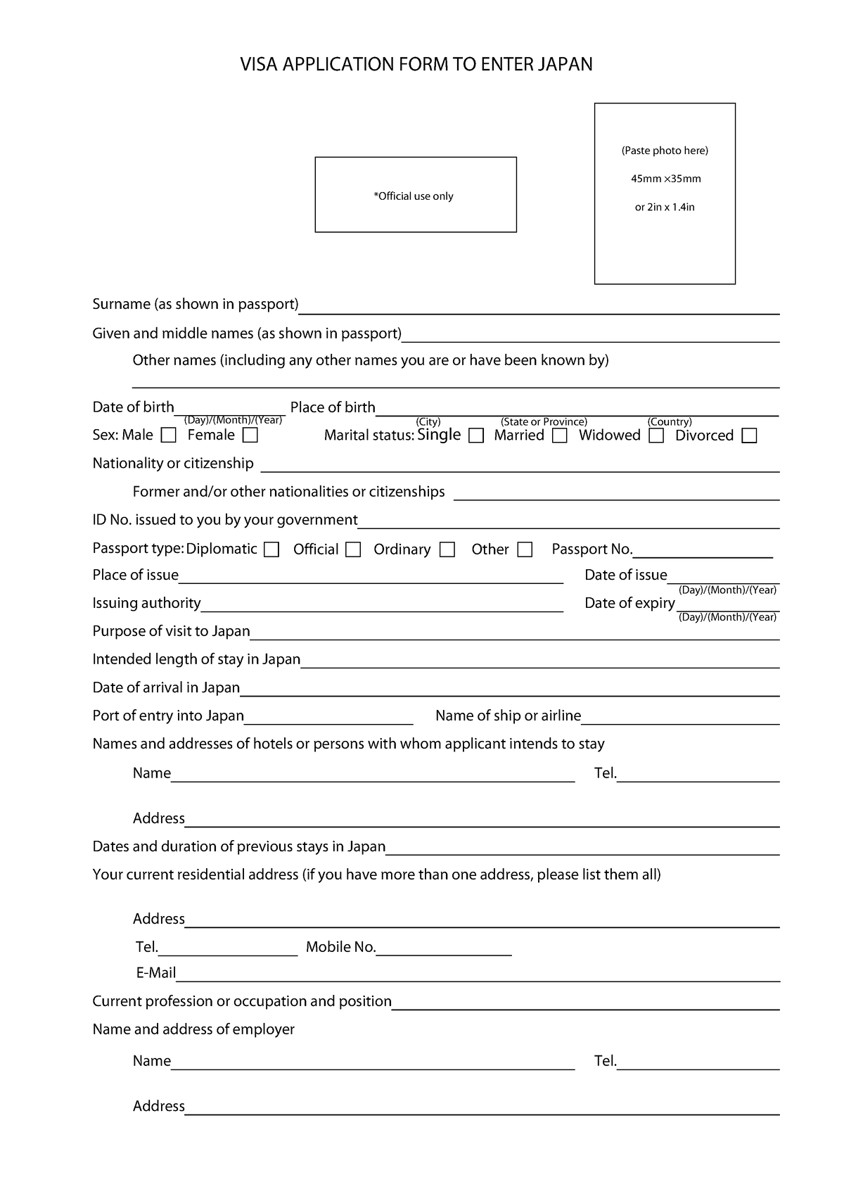 Form Khai Nhật - ưadasda - Issuing Authority Date Of Expiry Passport No 