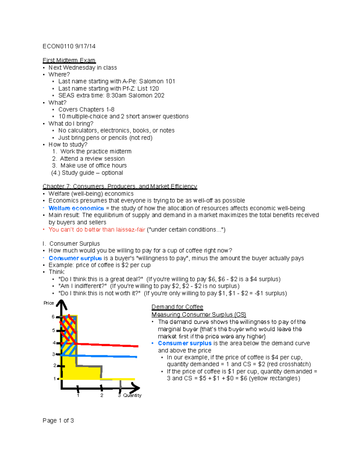 Note 7 - Summary - Chapter 7 - ECON0110 9/17/ First Midterm Exam Next ...
