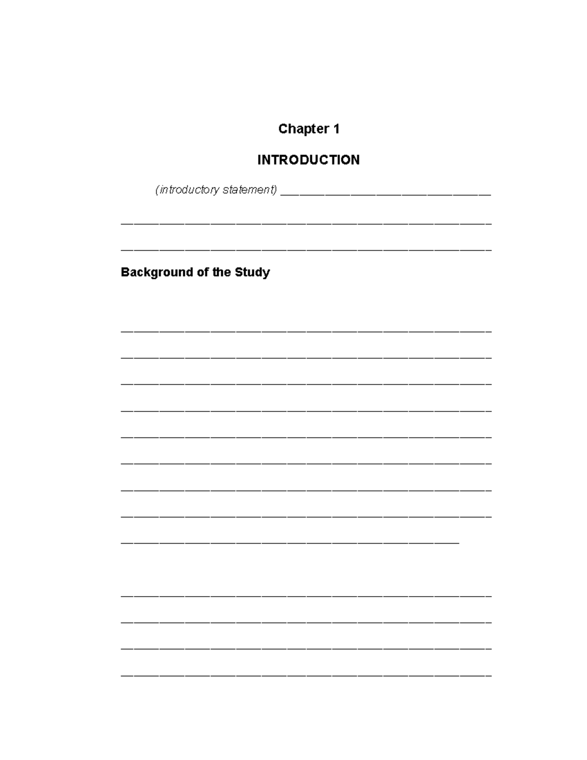 3 Business Research IMRD Template - Chapter 1 INTRODUCTION ...