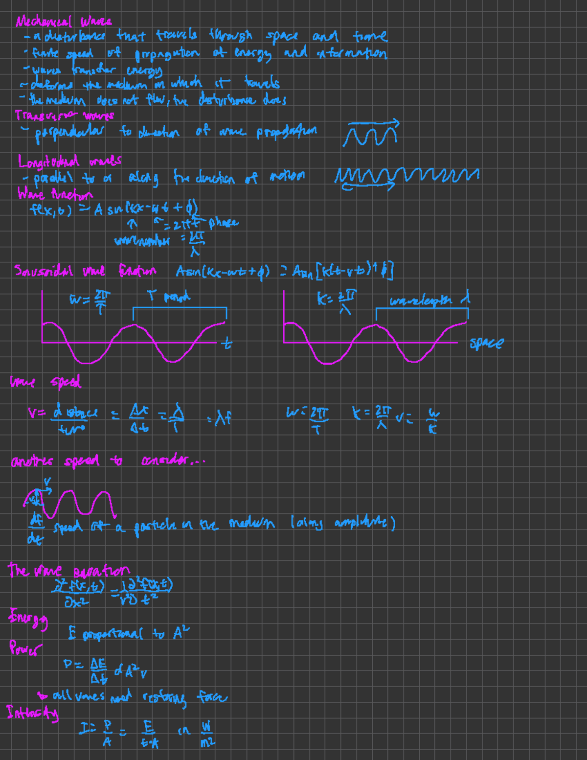 1b Lec 5 Mechanical Waves Mechanical waves a disturbance that