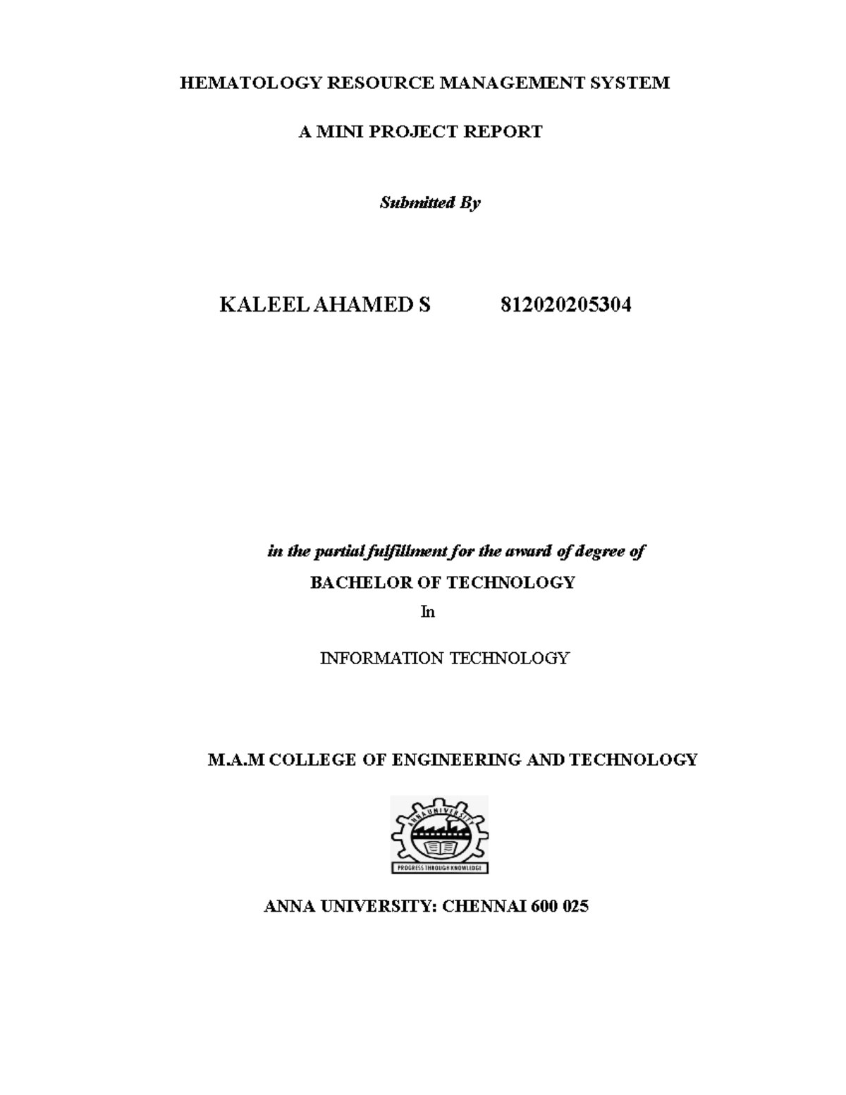 Wildanimalfront - study well - HEMATOLOGY RESOURCE MANAGEMENT SYSTEM A ...