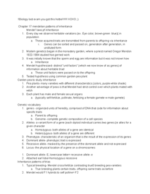 Biology 2 Test 4 - These Are The Lecture Notes For Dr. Tom Holder's ...