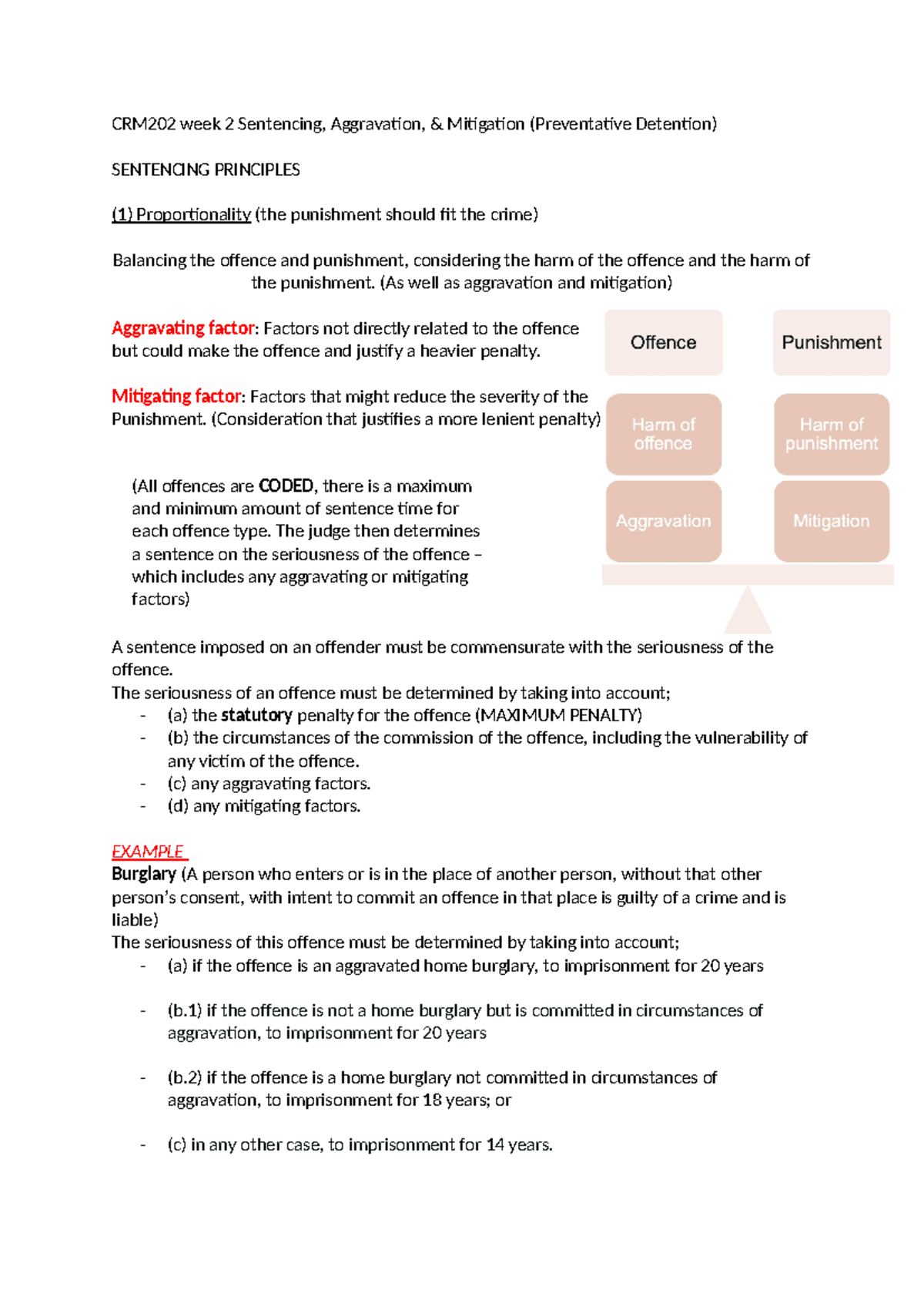 CRM202 week2 Sentencing copy - CRM202 week 2 Sentencing, Aggravation ...