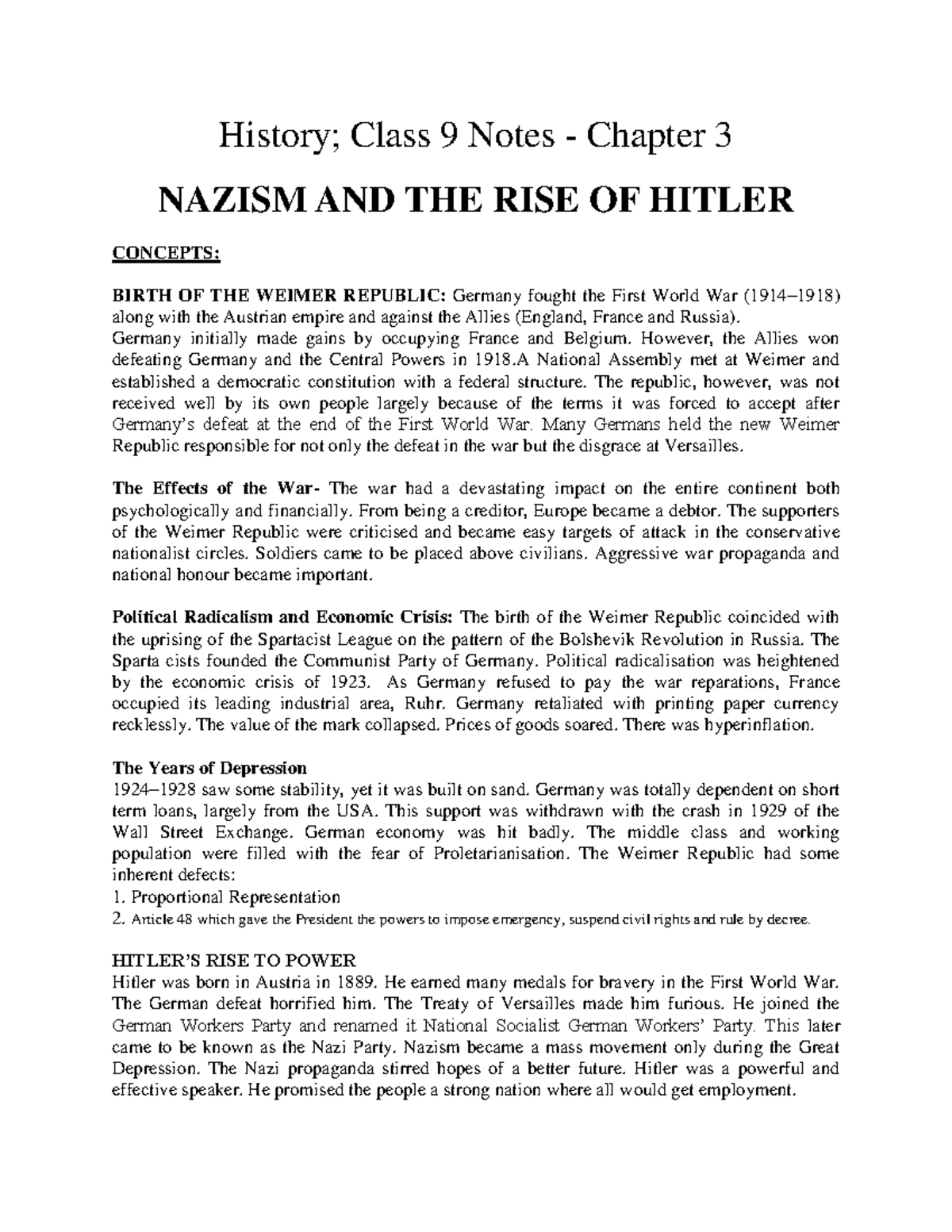 sst-class-ix-notes-history-class-9-notes-chapter-3-nazism-and-the