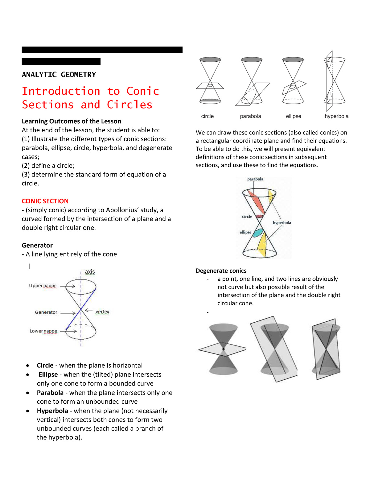 conic-section-pre-calculus-asian-institute-of-computer-studies