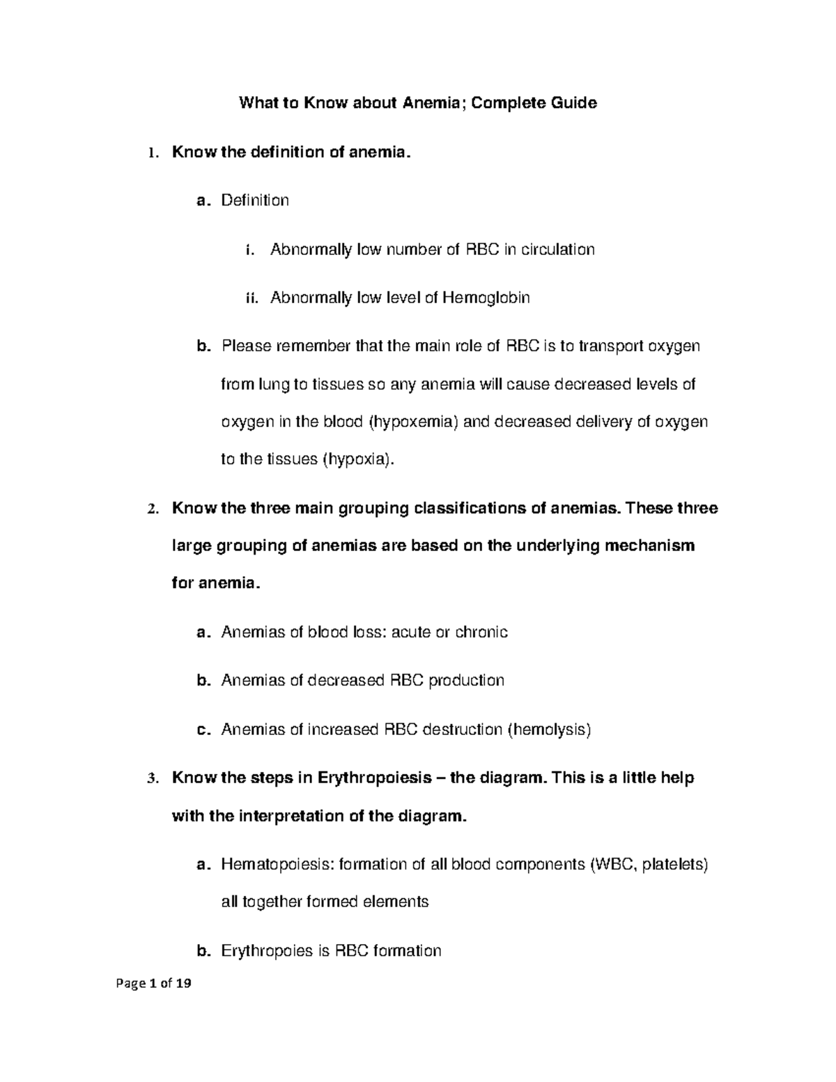 What to Know about Anemia; Complete Guide Know the definition of