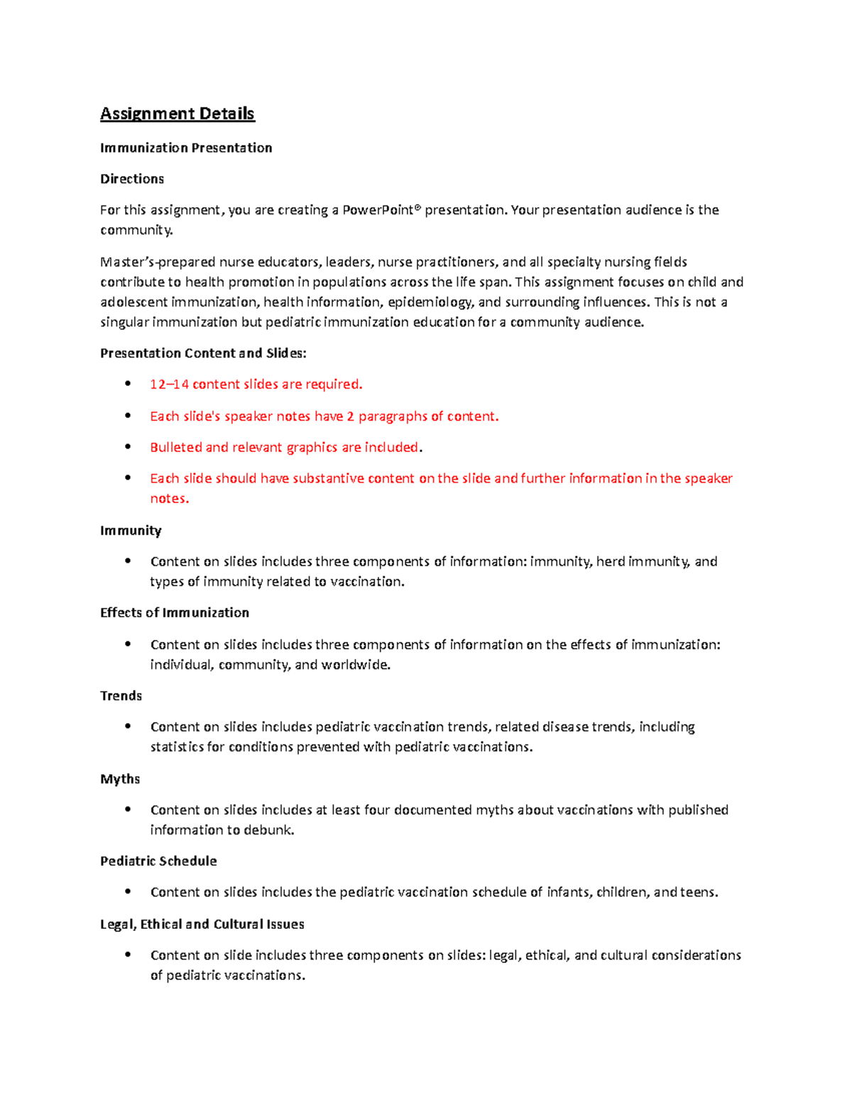 Assignment 8 Details - Lab report - Assignment Details Immunization ...