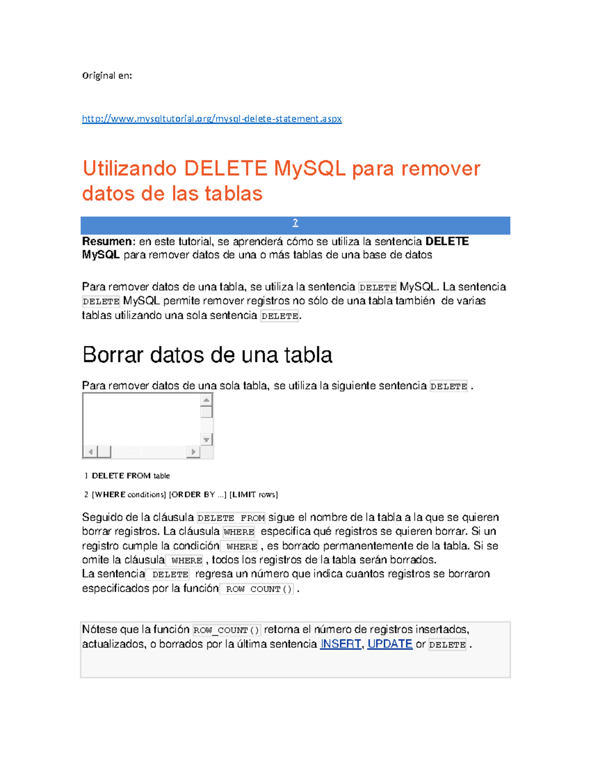 My SQL DeleteADF FA - Original en: mysqltutorial/mysql-delete-statement ...
