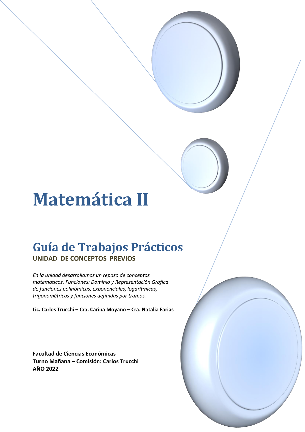 Guía De Ejercicios (Matemática II) - Matem·tica II GuÌa De Trabajos Pr ...