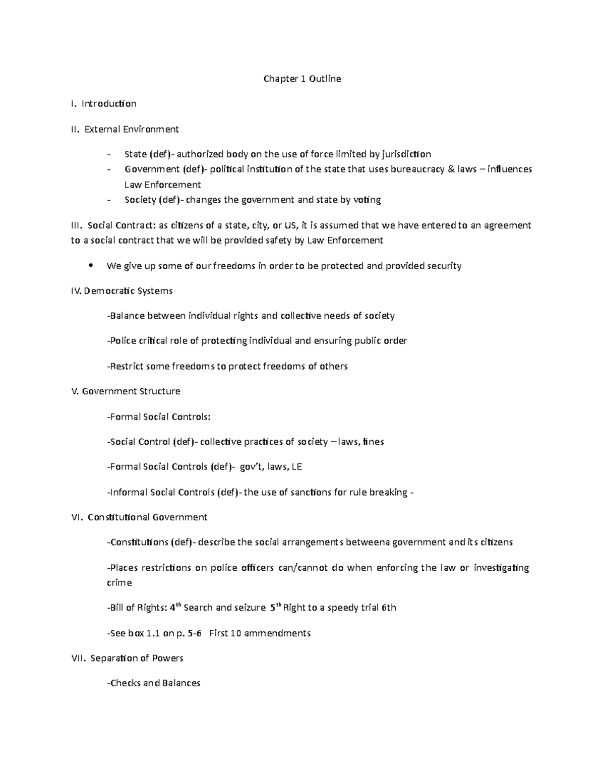 LE Chap 1 Outline - Lecture notes chapter 1 - Chapter 1 Outline I ...